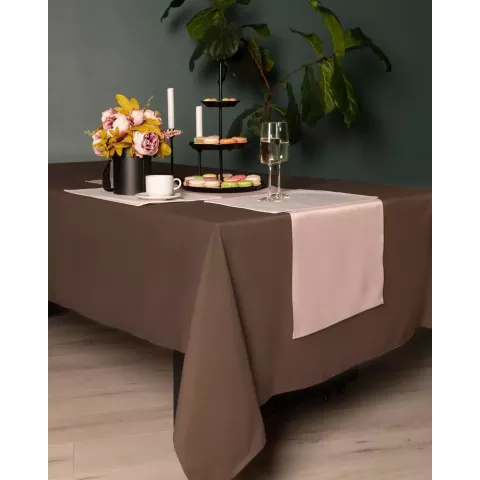 Скатерть Sofi de Marko "Серенити" (кофе), 160 см