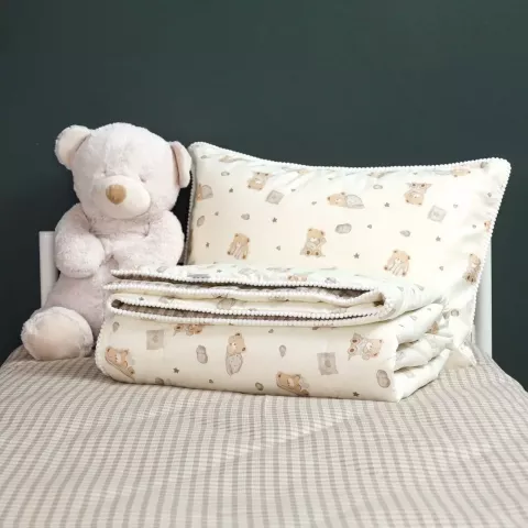 Комплект с одеялом детский Sofi De Marko "Мишутки", 1.5 спальный