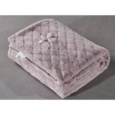 Плед-покрывало Sofi de Marko “Бернард” (пудра), 220x240