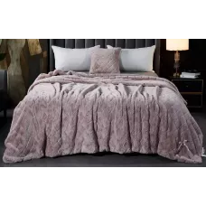 Плед-покрывало Sofi de Marko “Бернард” (пудра), 220x240