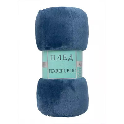 Плед Texrepublic “Absolute” flannel (синий), 200x220