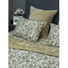 Комплект с одеялом KAZANOV.A “Верде” жемчужно-бежевый (египетский хлопок-велюр), евро