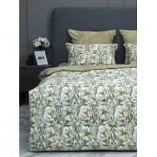 Комплект с одеялом KAZANOV.A “Верде” жемчужно-бежевый (египетский хлопок-велюр), евро