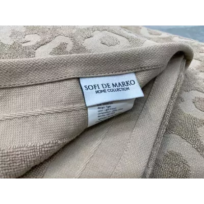 Махровое полотенце Sofi De Marko “Tiger” (беж), 70x140