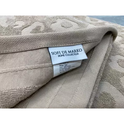 Махровое полотенце Sofi De Marko “Tiger” (беж), 50x90