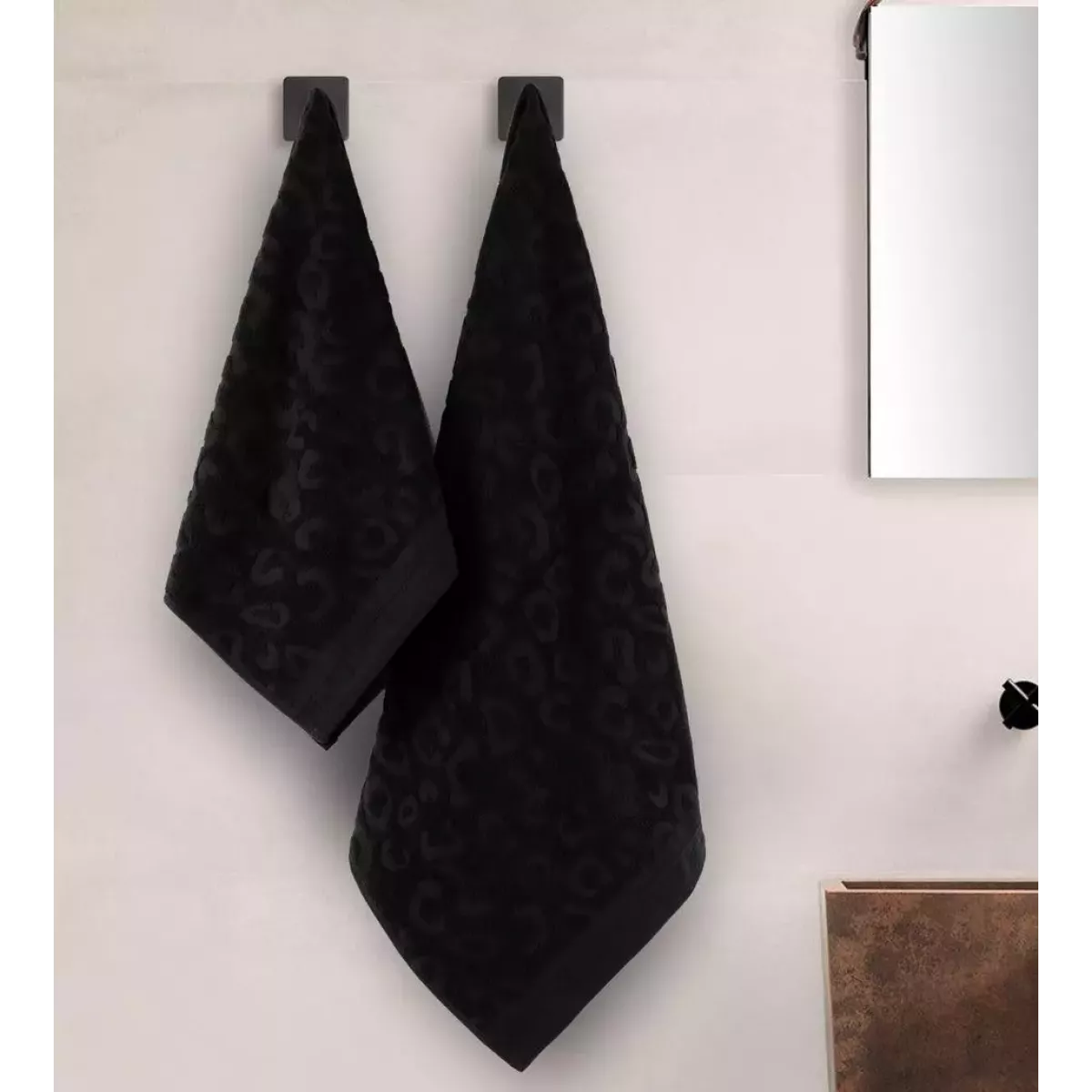 Махровое полотенце Sofi De Marko “Tiger” (черное), 30x50