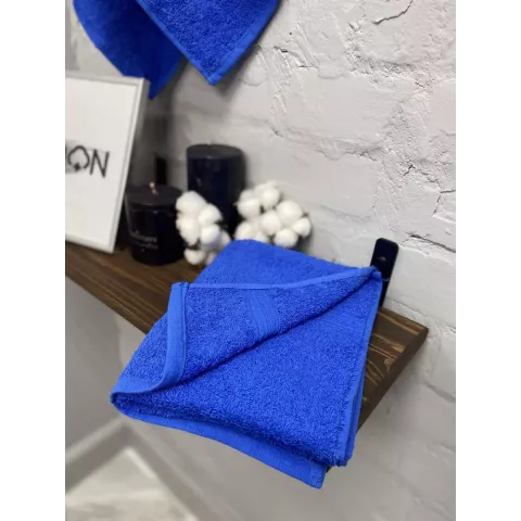 Махровое полотенце Туркмения (синий), 40х70