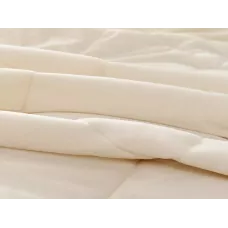 Двустороннее одеяло евро макси Sofi De Marko «Монако» молоко (велюр-сатин) 220х240