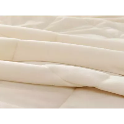 Двустороннее одеяло евро макси Sofi De Marko «Монако» молоко (велюр-сатин) 220х240