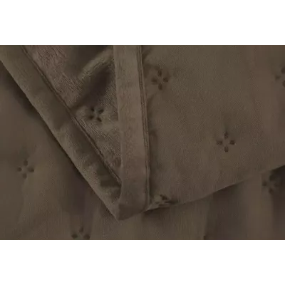 Покрывало Karteks из вареного бархата (коричневое) 1029/02.03, 240х260