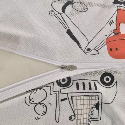 Комплект постельного белья Sofi De Marko “Диноленд” (синий), 1.5 спальный