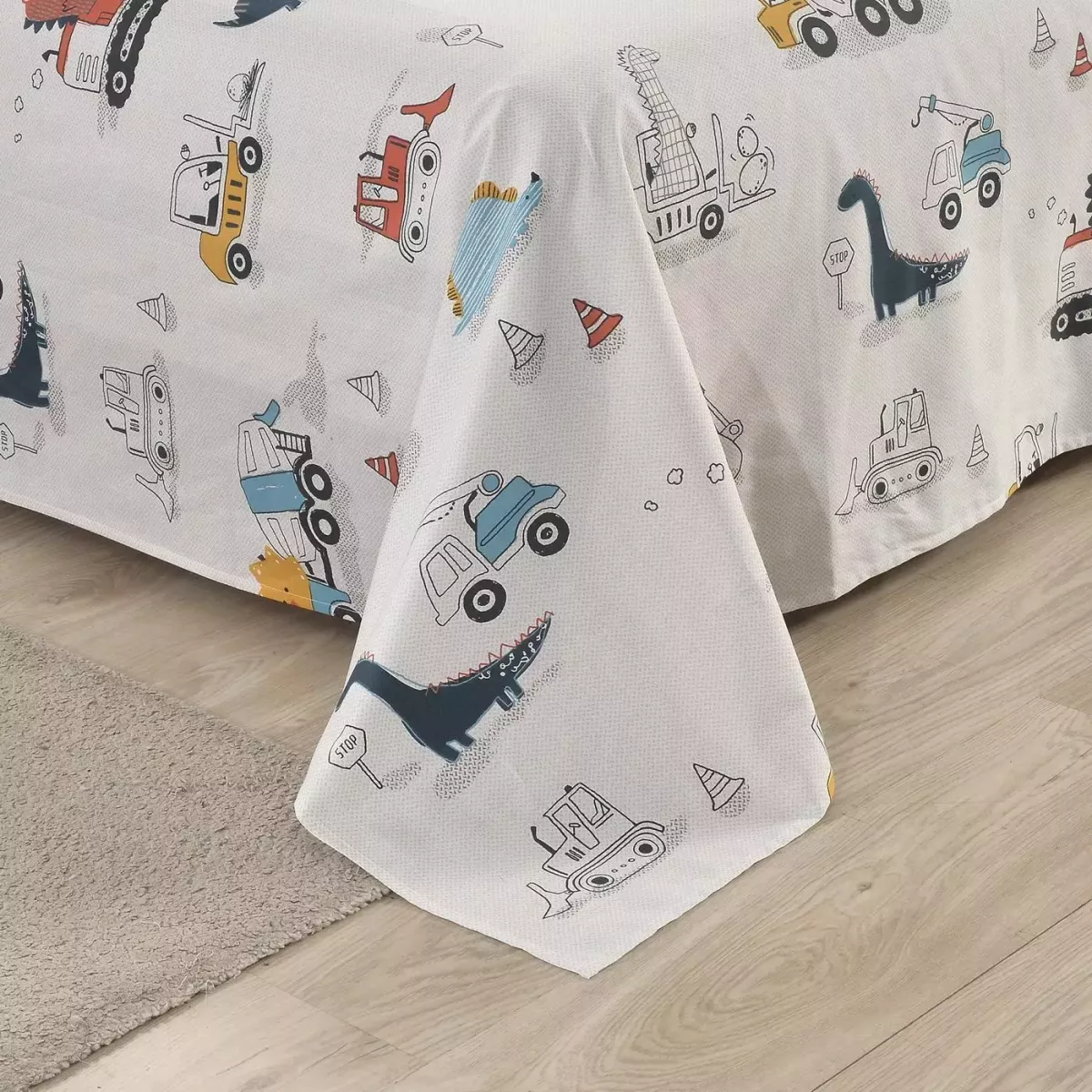 Комплект постельного белья Sofi De Marko “Диноленд” (синий), 1.5 спальный