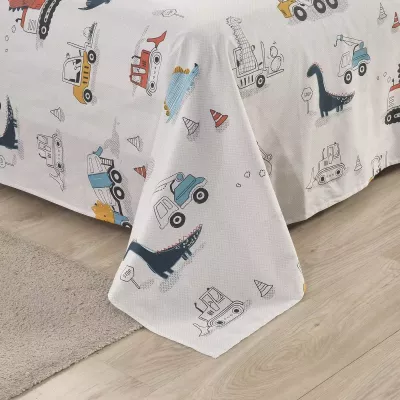 Комплект постельного белья Sofi De Marko “Диноленд” (синий), 1.5 спальный