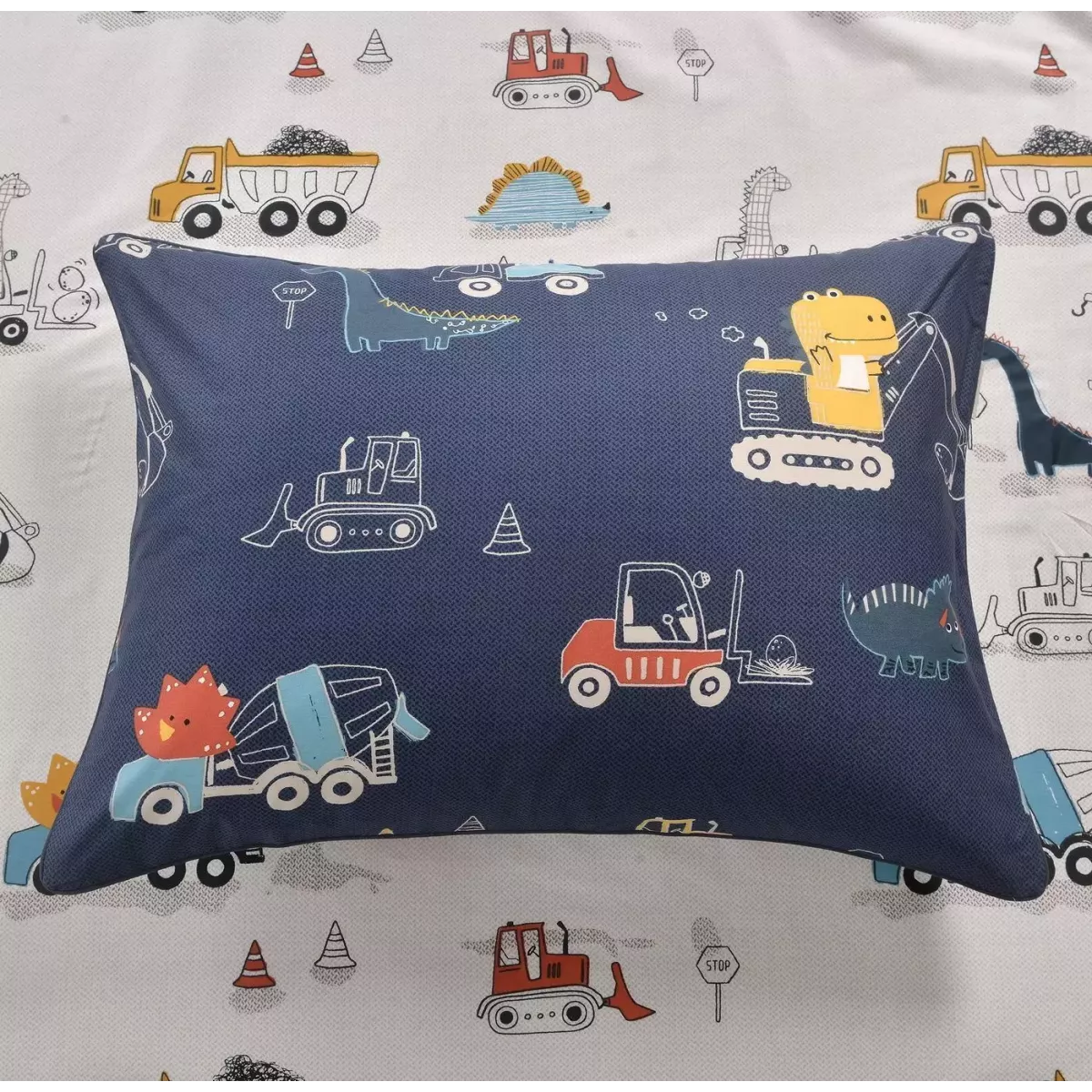 Комплект постельного белья Sofi De Marko “Диноленд” (синий), 1.5 спальный