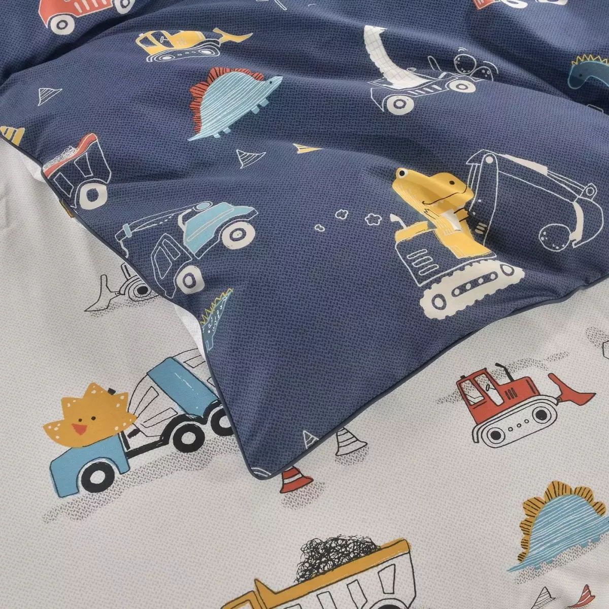 Комплект постельного белья Sofi De Marko “Диноленд” (синий), 1.5 спальный