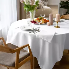 Скатерть Волшебная ночь “Рогожка” (снег), 165x200