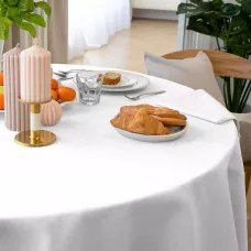 Скатерть Волшебная ночь “Рогожка” (снег), 165x200