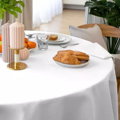 Скатерть Волшебная ночь “Рогожка” (снег), 165x200