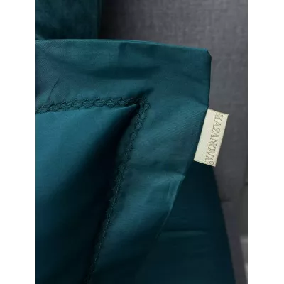 Комплект с одеялом KAZANOV.A Lindor Premium изумруд (египетский хлопок-велюр), евро