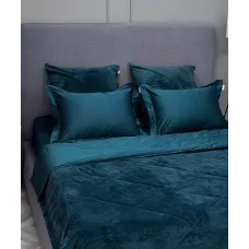 Комплект с одеялом KAZANOV.A Lindor Premium изумруд (египетский хлопок-велюр), евро