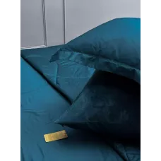 Комплект с одеялом KAZANOV.A Lindor Premium изумруд (египетский хлопок-велюр), евро