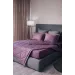 Комплект с одеялом DonCotton "Stripe Sateen Mini" (черничный), евро