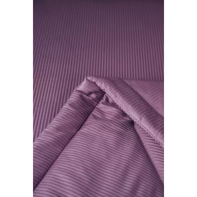 Комплект с одеялом DonCotton "Stripe Sateen Mini" (черничный), евро
