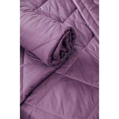 Комплект с одеялом DonCotton "Stripe Sateen Mini" (черничный), евро