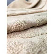 Махровое покрывало Karteks "Medallion" жаккард (бежевый), 160х220