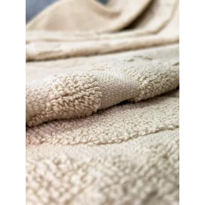 Махровое покрывало Karteks "Medallion" жаккард (бежевый), 160х220