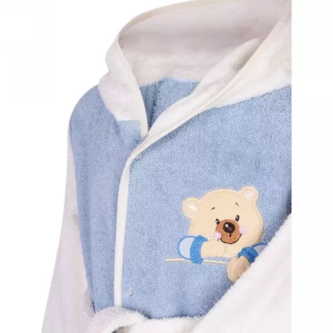 Халат махровый детский Sofi de Marko “Барни” (голубой)
