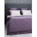 Комплект с одеялом KAZANOV.A Corsica Village "Монарх" жемчуг/орхидея (премиум хлопок), евро