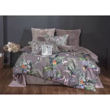 Комплект с одеялом KAZANOV.A “Колибри Каллиопа” капучино (египетский хлопок-велюр), евро