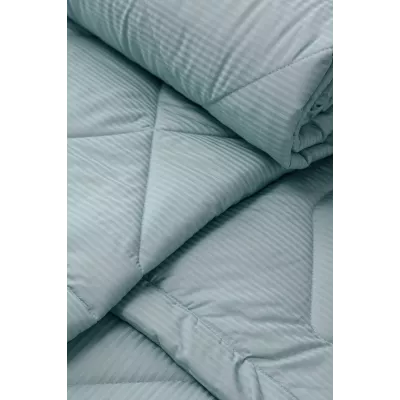 Комплект с одеялом DonCotton "Stripe Sateen Mini" (мята), евро