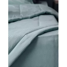 Комплект с одеялом DonCotton "Stripe Sateen Mini" (мята), евро