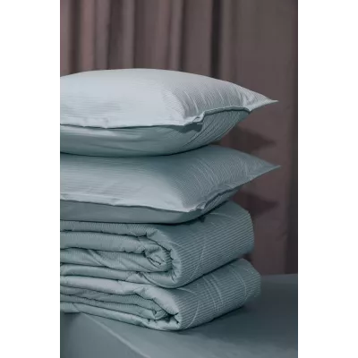 Комплект с одеялом DonCotton "Stripe Sateen Mini" (мята), евро