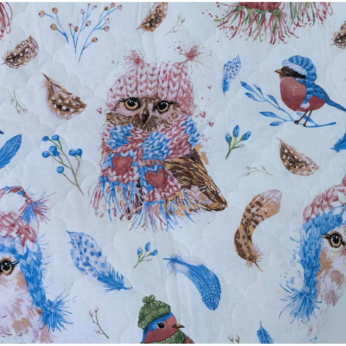 Покрывало Волшебная Ночь Junior "Winter owlets" (поплин), 145х200