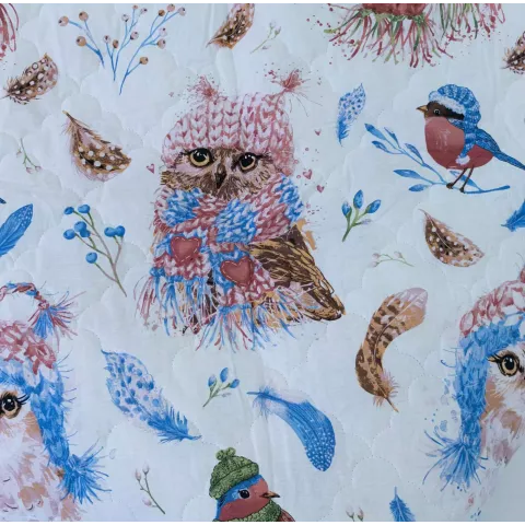 Покрывало Волшебная Ночь Junior "Winter owlets" (поплин), 145х200