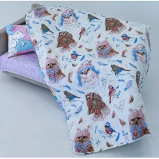 Покрывало Волшебная Ночь Junior "Winter owlets" (поплин), 145х200