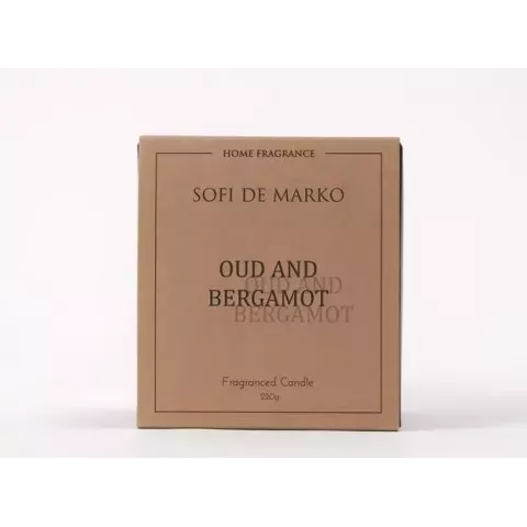 Свеча ароматическая Sofi De Marko "Oud and Bergamot" (220гр), 1 шт
