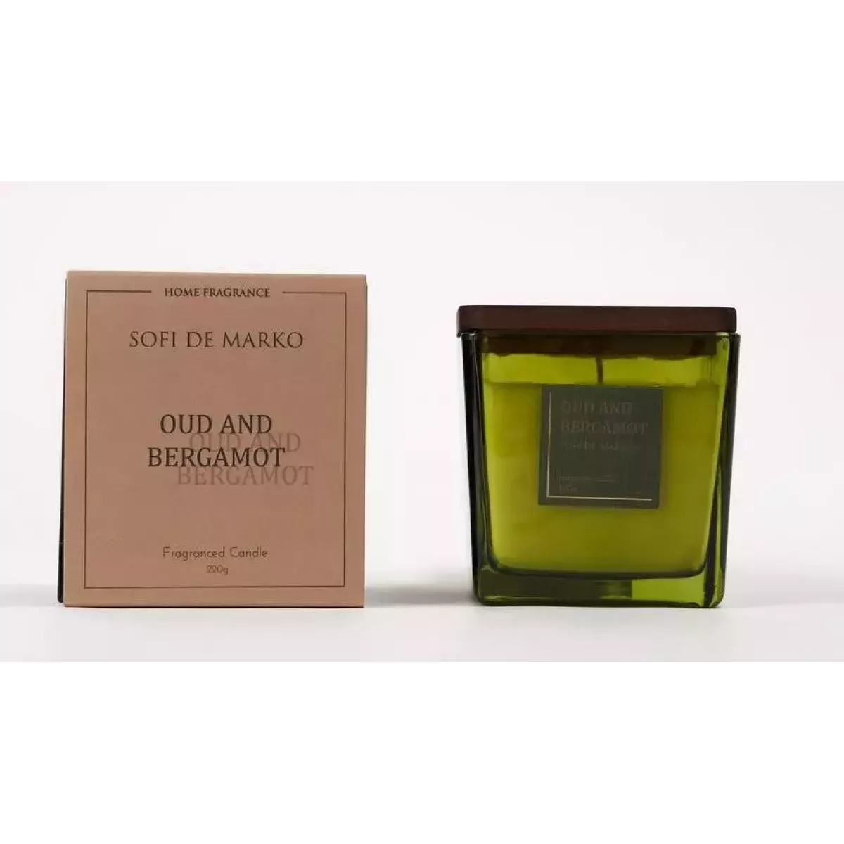Свеча ароматическая Sofi De Marko "Oud and Bergamot" (220гр), 1 шт