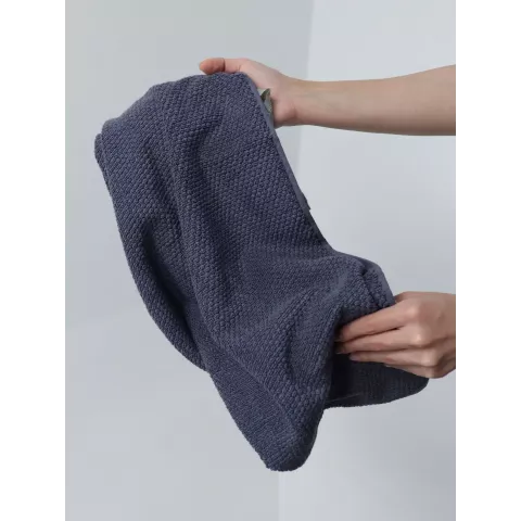 Махровое полотенце DonCotton “Lusso” (маренго), 50х90