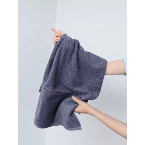 Махровое полотенце DonCotton “Lusso” (маренго), 50х90