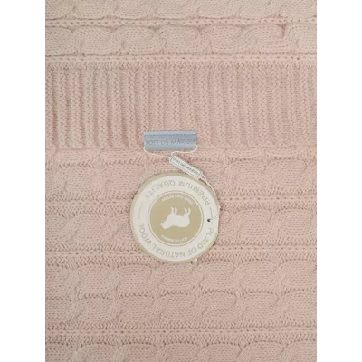 Вязаный плед Sofi de Marko "Джовани" (пепел. роз), 160х220