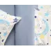 Комплект постельного белья Siberia Home “Звездочки” (голубой), 1.5 спальный