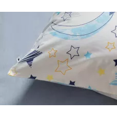 Комплект постельного белья Siberia Home “Звездочки” (голубой), 1.5 спальный