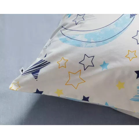 Комплект постельного белья Siberia Home “Звездочки” (голубой), 1.5 спальный