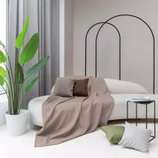 Покрывало Волшебная ночь "Рогожка" (какао), 140х220