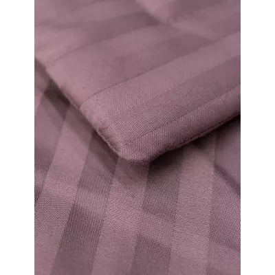 Комплект с одеялом DonCotton "Страйп-сатин" (пыльная роза), евро