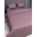 Комплект с одеялом DonCotton "Страйп-сатин" (пыльная роза), евро